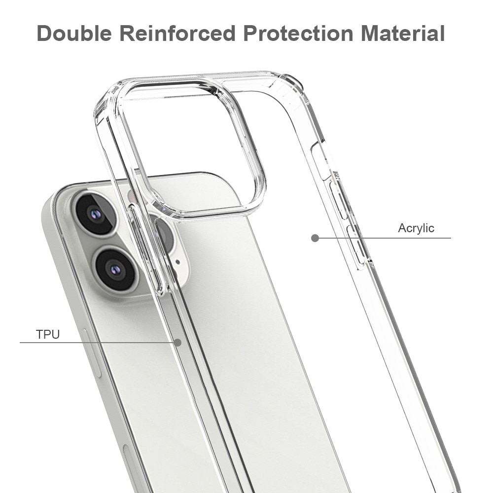 iPhone 13 Pro Crystal Hybrid-skal, transparent