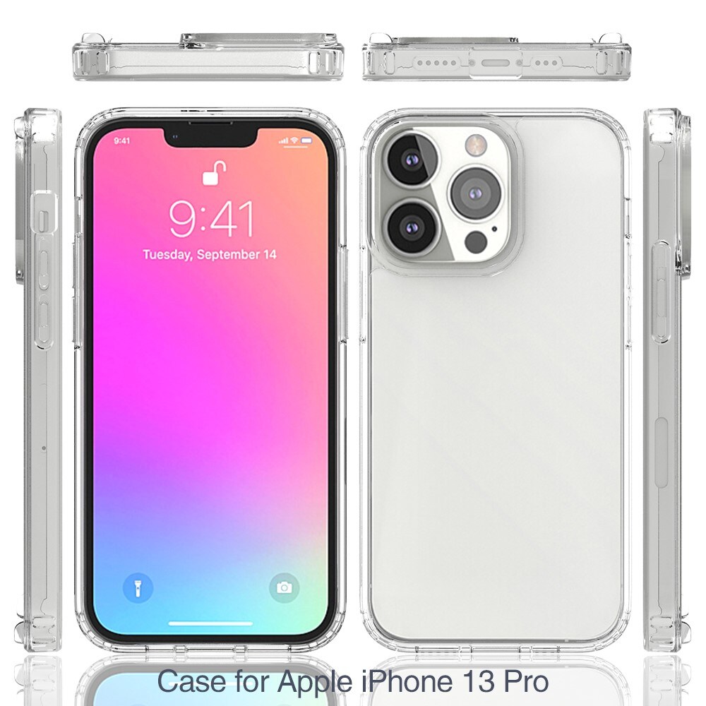 iPhone 13 Pro Crystal Hybrid-skal, transparent