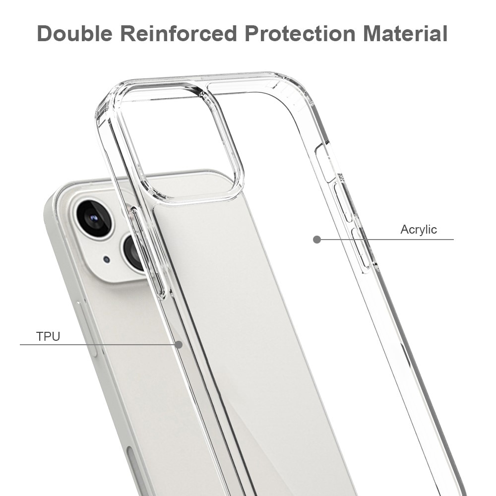 iPhone 13 Crystal Hybrid-skal, transparent