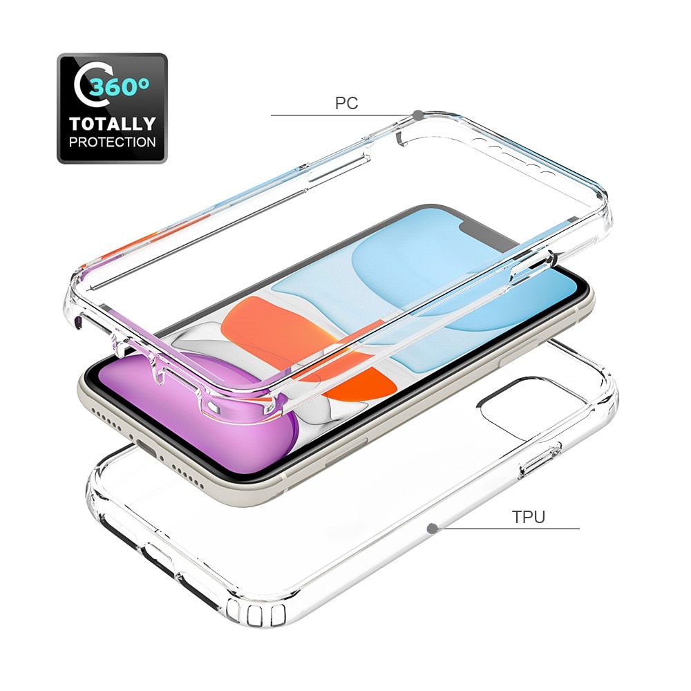 iPhone 11 Mobilskal Full Protection, transparent