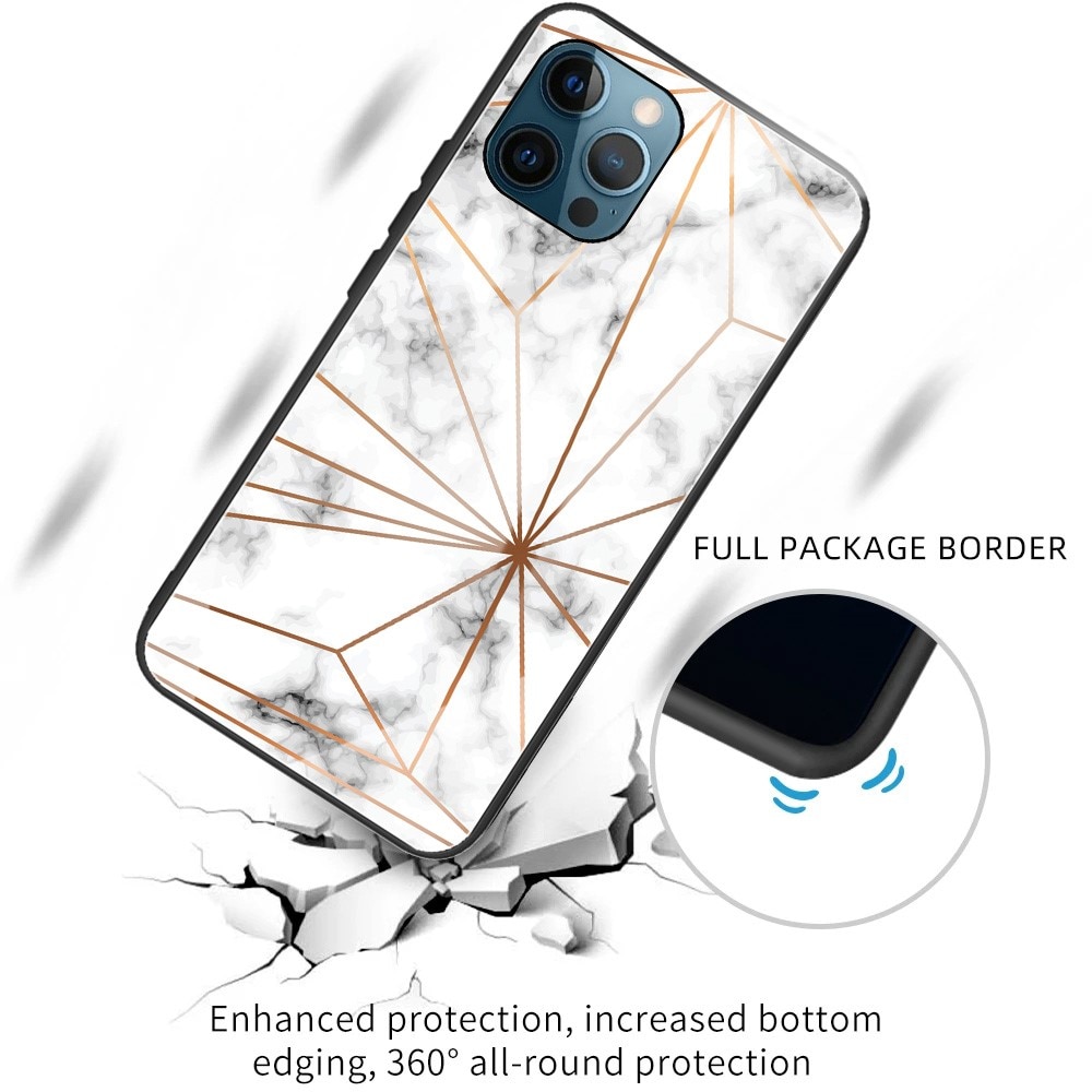 iPhone 13 Pro Mobilskal med baksida av glas, Flerfärgad/Mönster