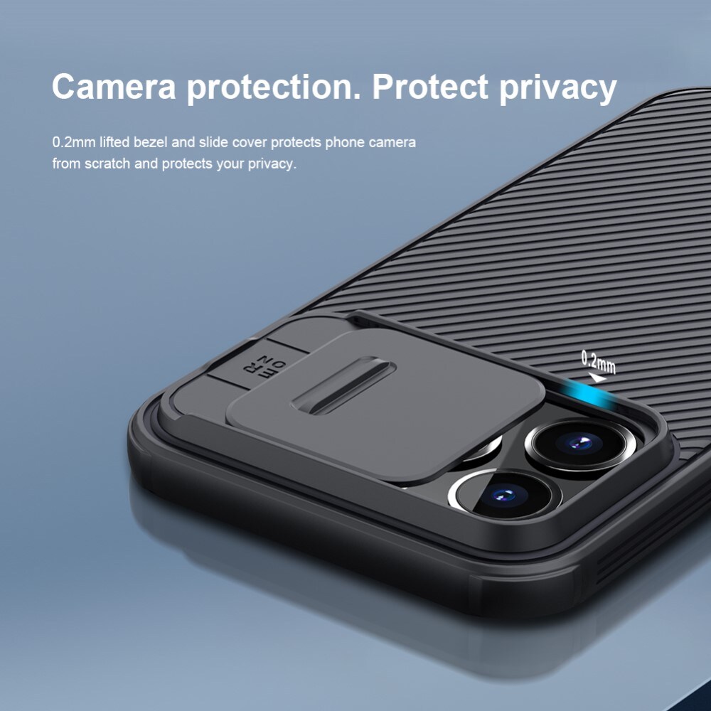 iPhone 13 Pro Skal med kameraskydd - CamShield, Svart