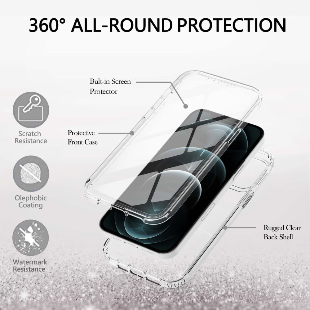 iPhone 12/12 Pro Mobilskal Full Protection, transparent