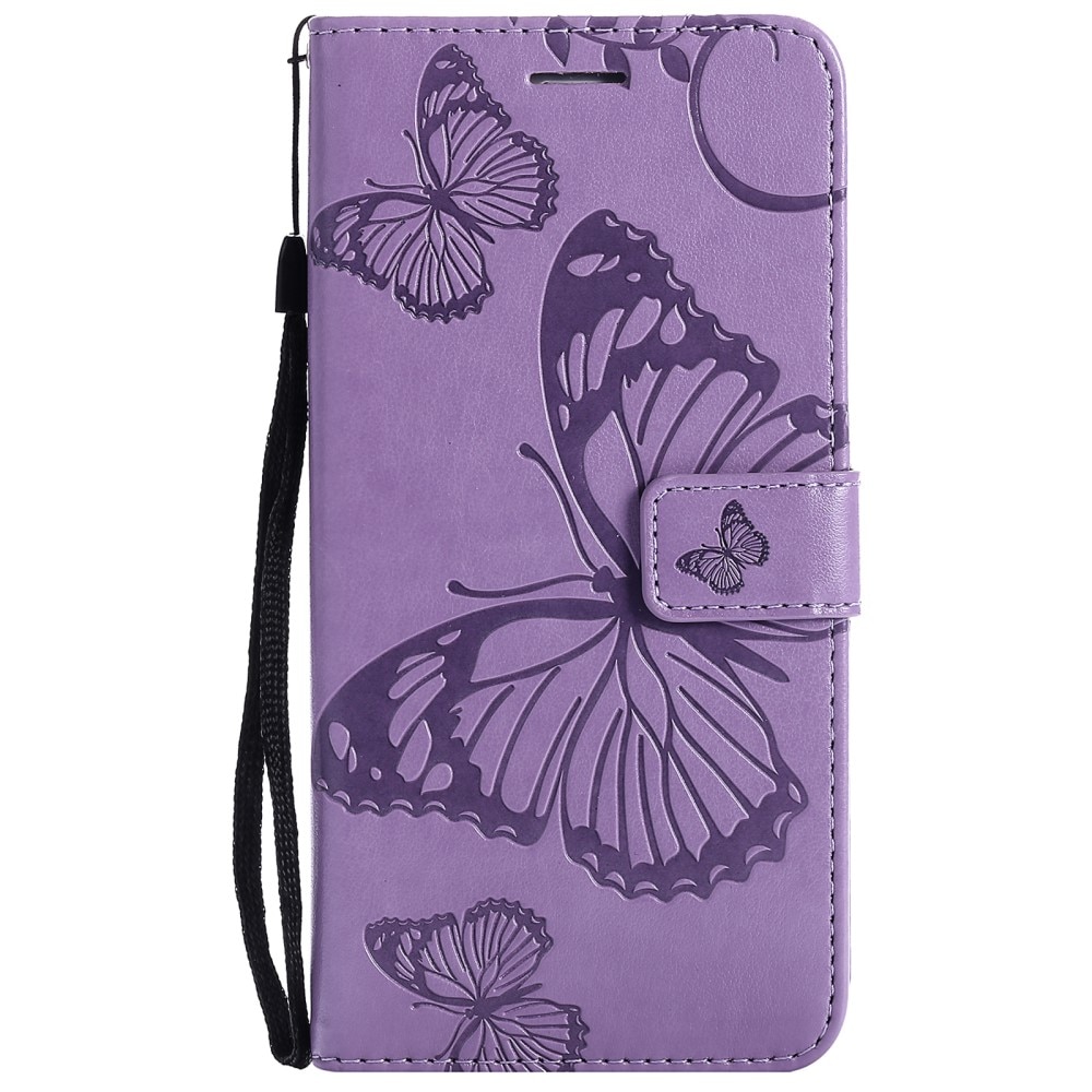 iPhone 13 Mini Mobilfodral med fjärilar, lila