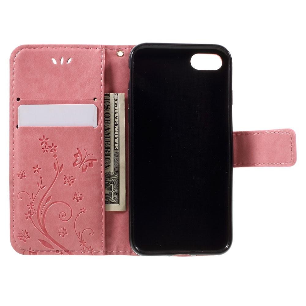 iPhone SE (2022) Mobilfodral med fjärilar, rosa