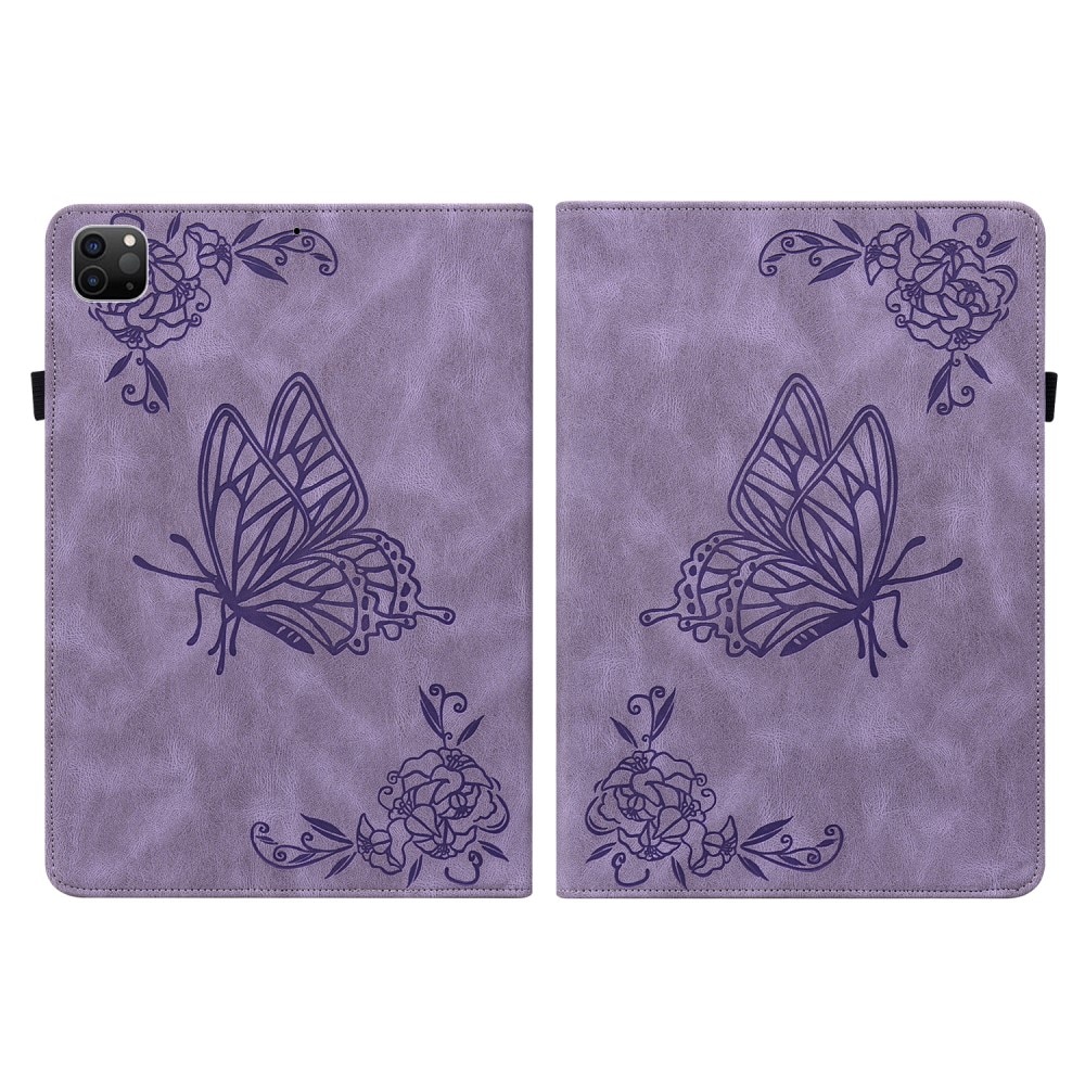 iPad Air 10.9 4th Gen (2020) lila Fodral med fjärilar, lila