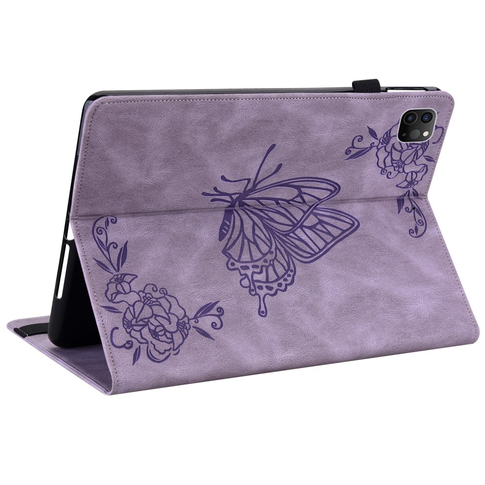 iPad Air 10.9 4th Gen (2020) lila Fodral med fjärilar, lila