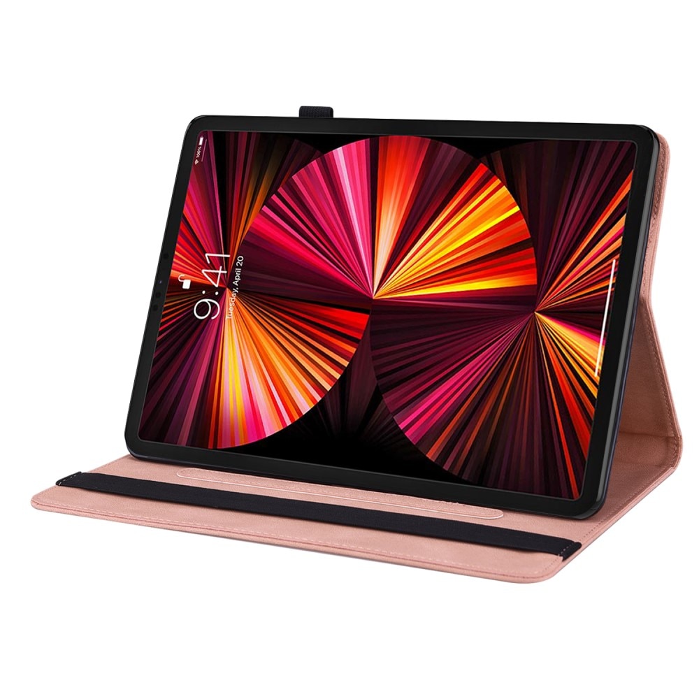 iPad Air 10.9 5th Gen (2022) rosa Fodral med fjärilar, rosa