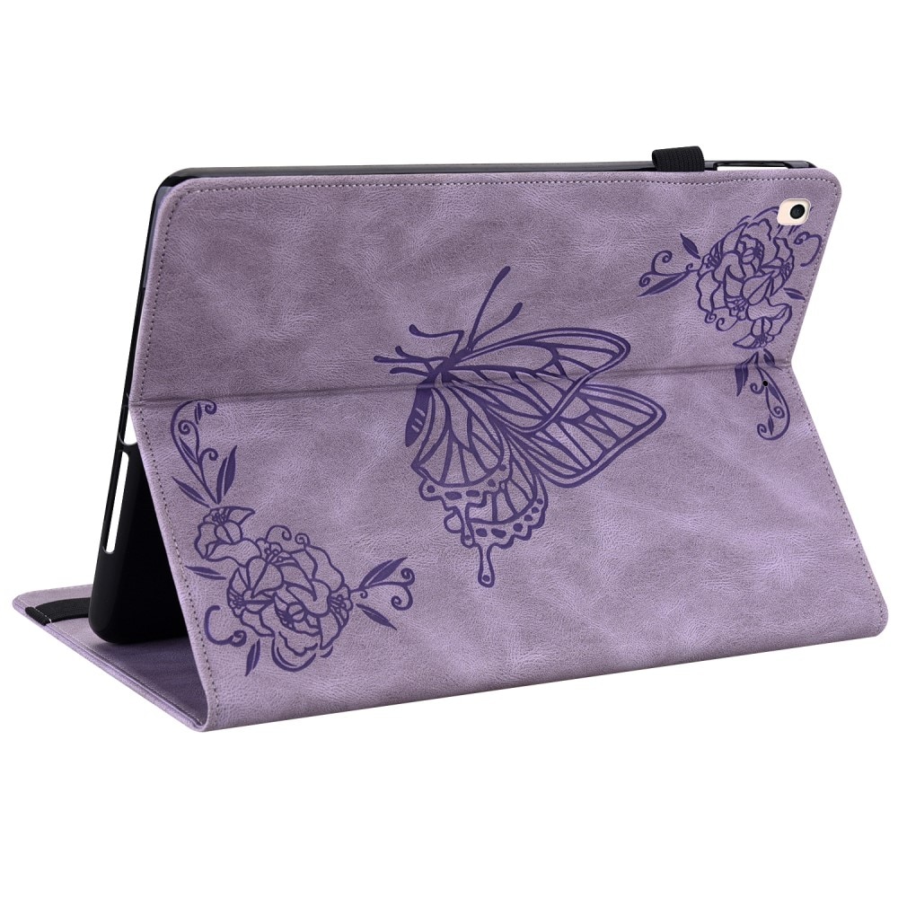 iPad 10.2 9th Gen (2021) lila Fodral med fjärilar, lila