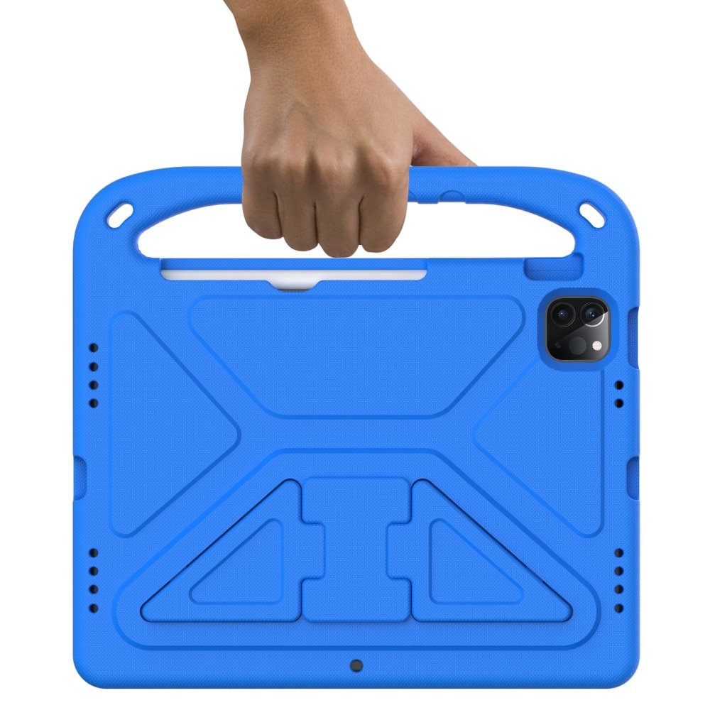 iPad Pro 11 1st Gen (2018) Stöttåligt skal/fodral med handtag - Perfekt för barn, blå