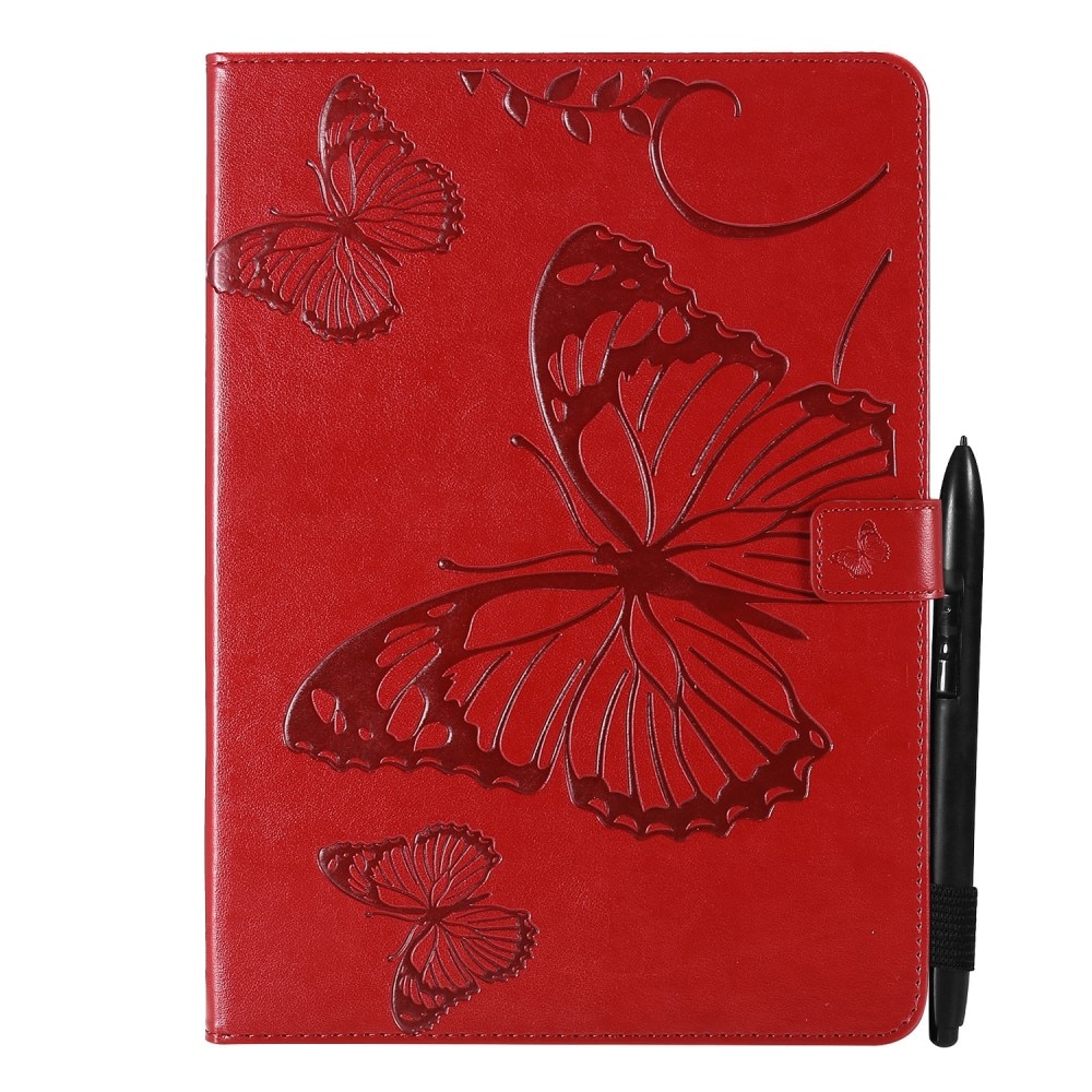 iPad Mini 6th Gen (2021) röd Fodral med fjärilar, röd