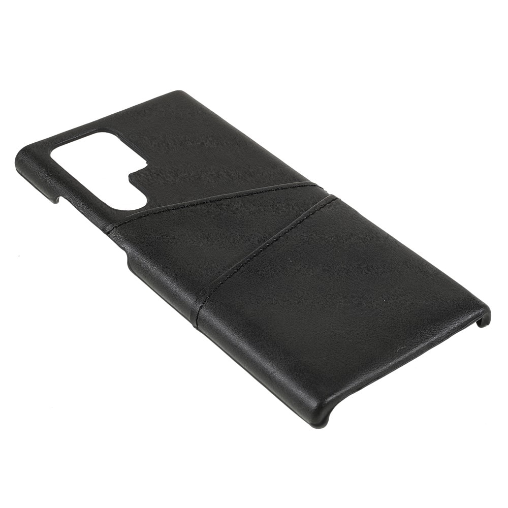 Samsung Galaxy S22 Ultra Snyggt skal med 2 kortfack, Svart