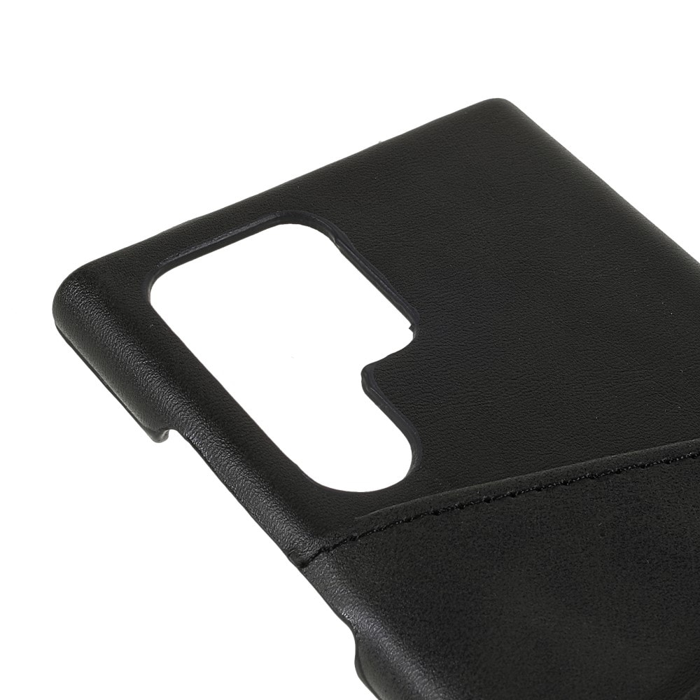 Samsung Galaxy S22 Ultra Snyggt skal med 2 kortfack, Svart