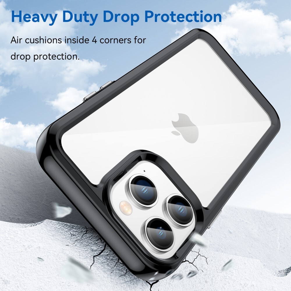 iPhone 14 Pro Crystal Hybrid-skal, Svart