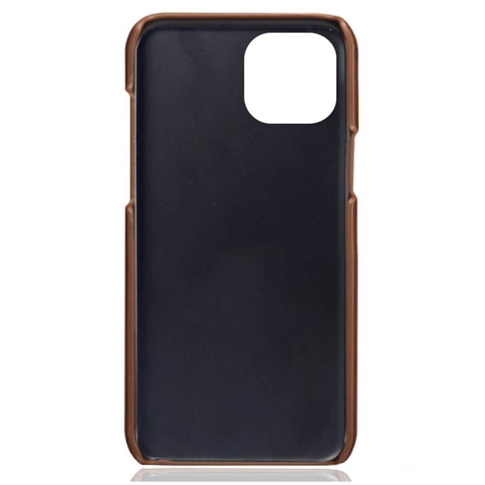 iPhone 14 Snyggt skal med 2 kortfack, Brun