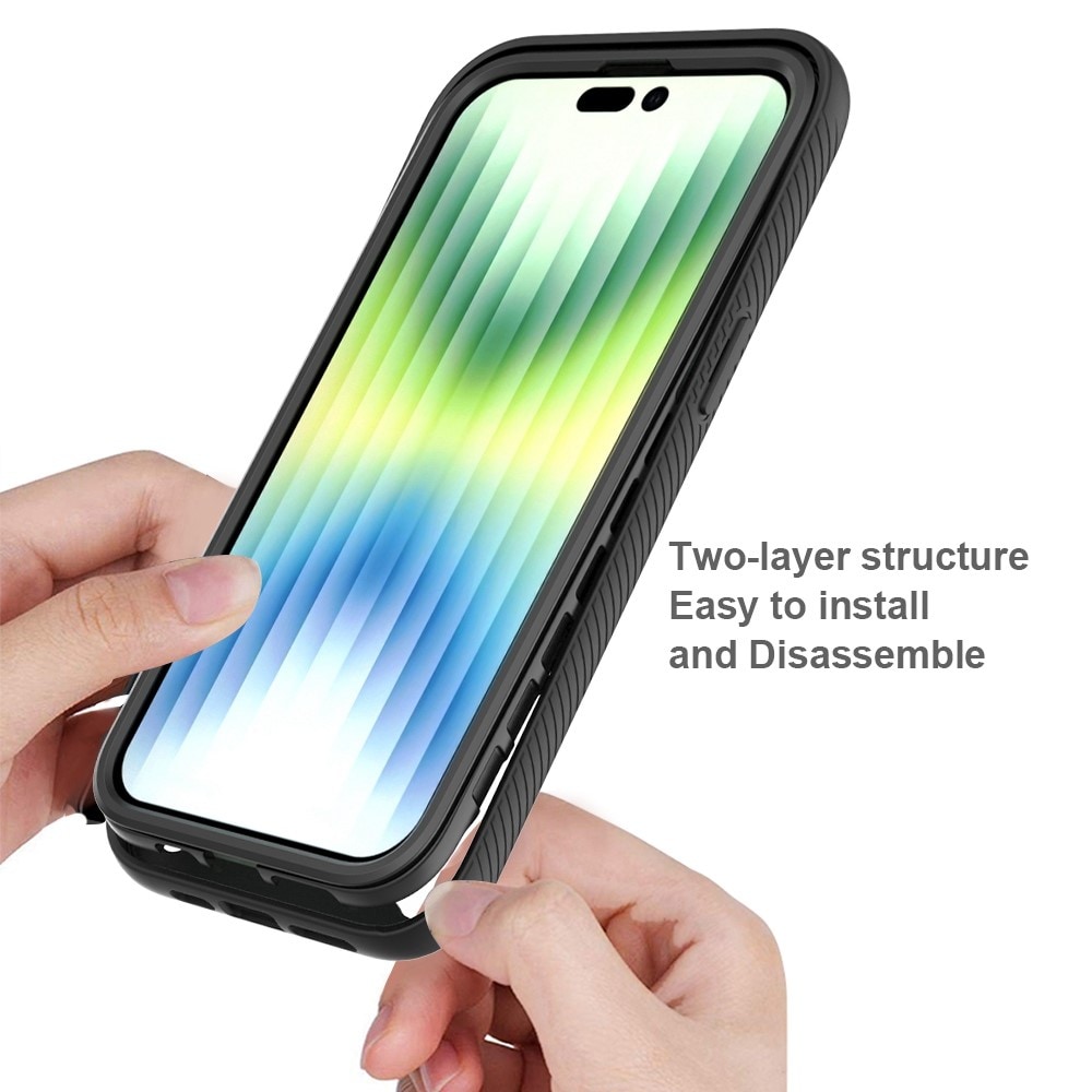 iPhone 14 Pro Mobilskal Full Protection, Svart