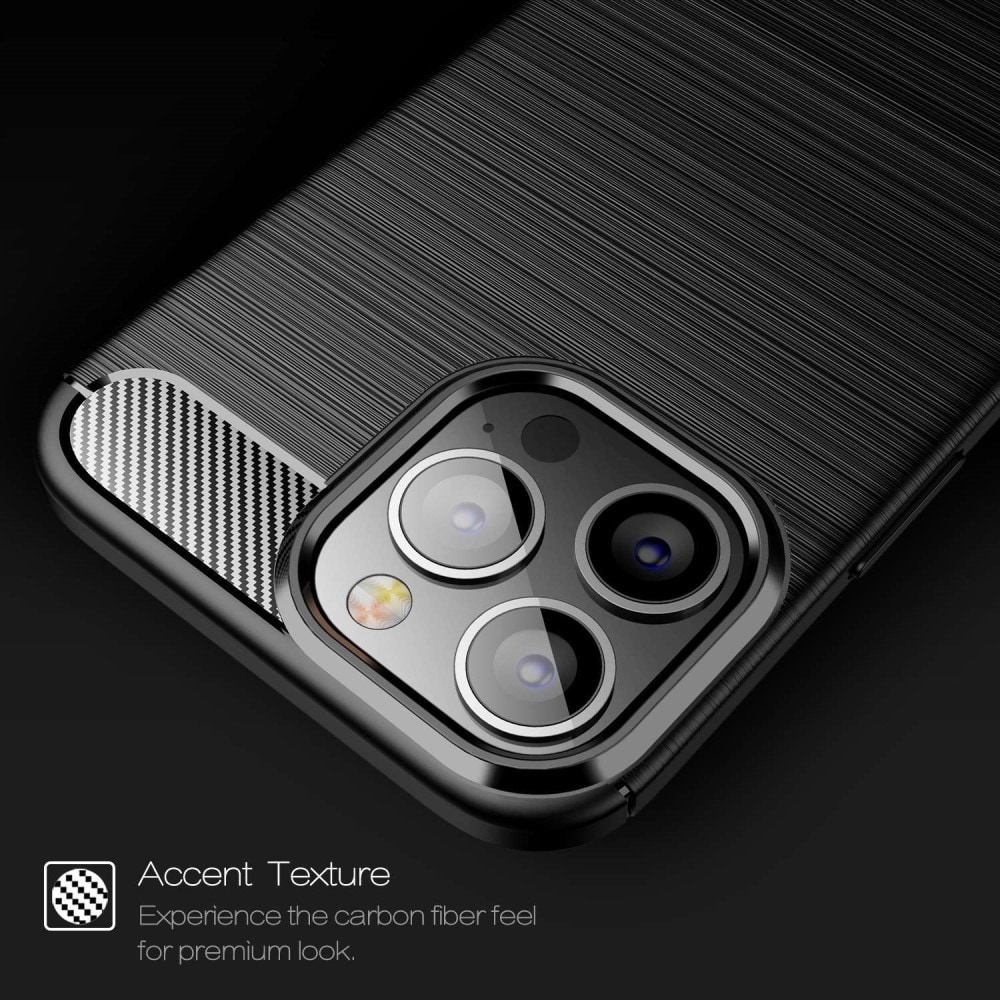 iPhone 14 Pro Max TPU-skal Brushed, Svart