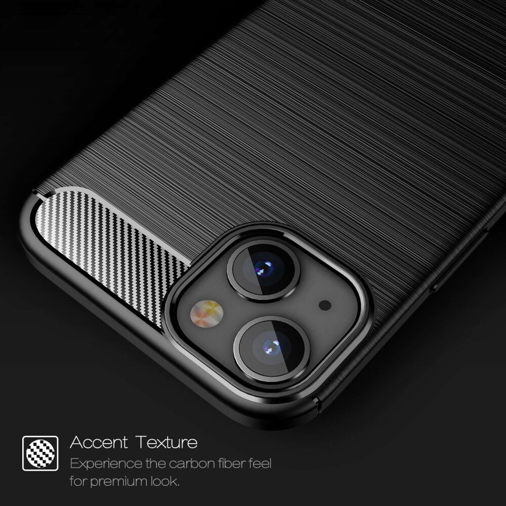 iPhone 14 TPU-skal Brushed, Svart