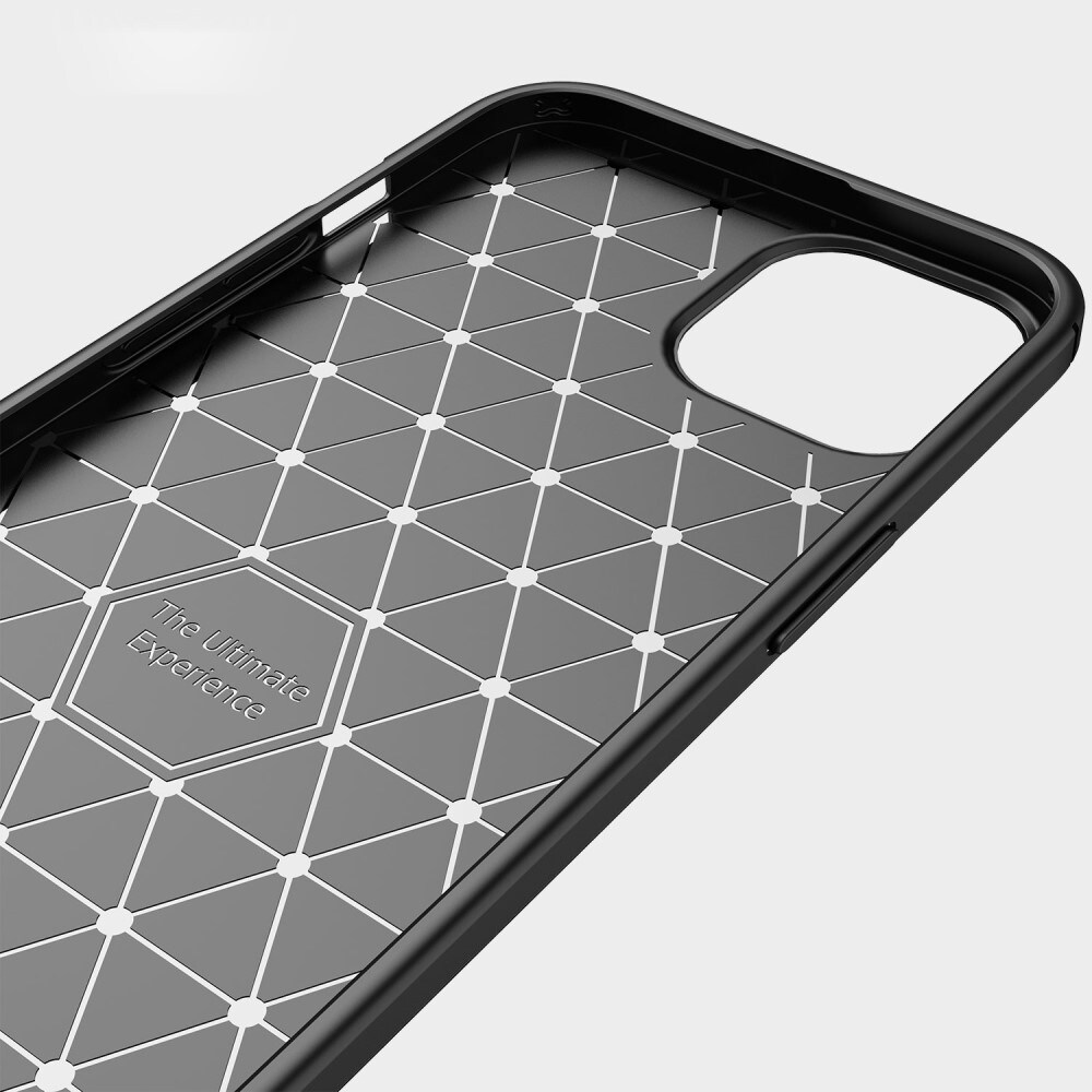 iPhone 14 TPU-skal Brushed, Svart