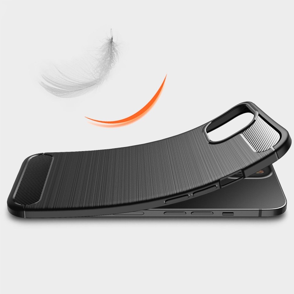 iPhone 14 TPU-skal Brushed, Svart