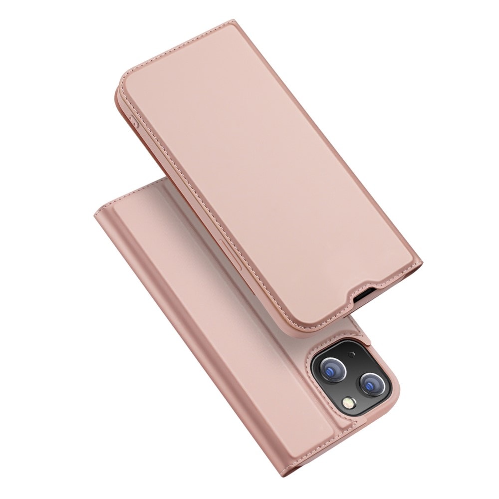 iPhone 14 Slimmat mobilfodral, Roséguld