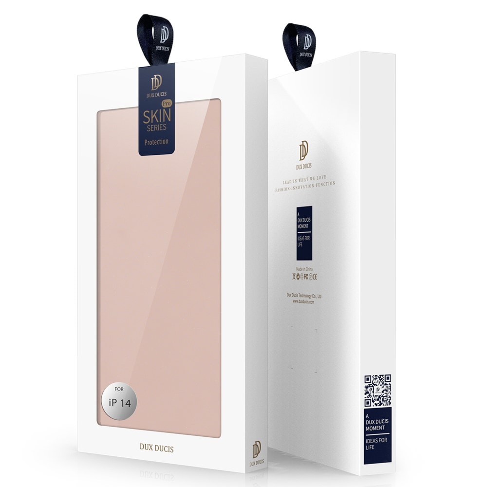 iPhone 14 Slimmat mobilfodral, Rose Gold