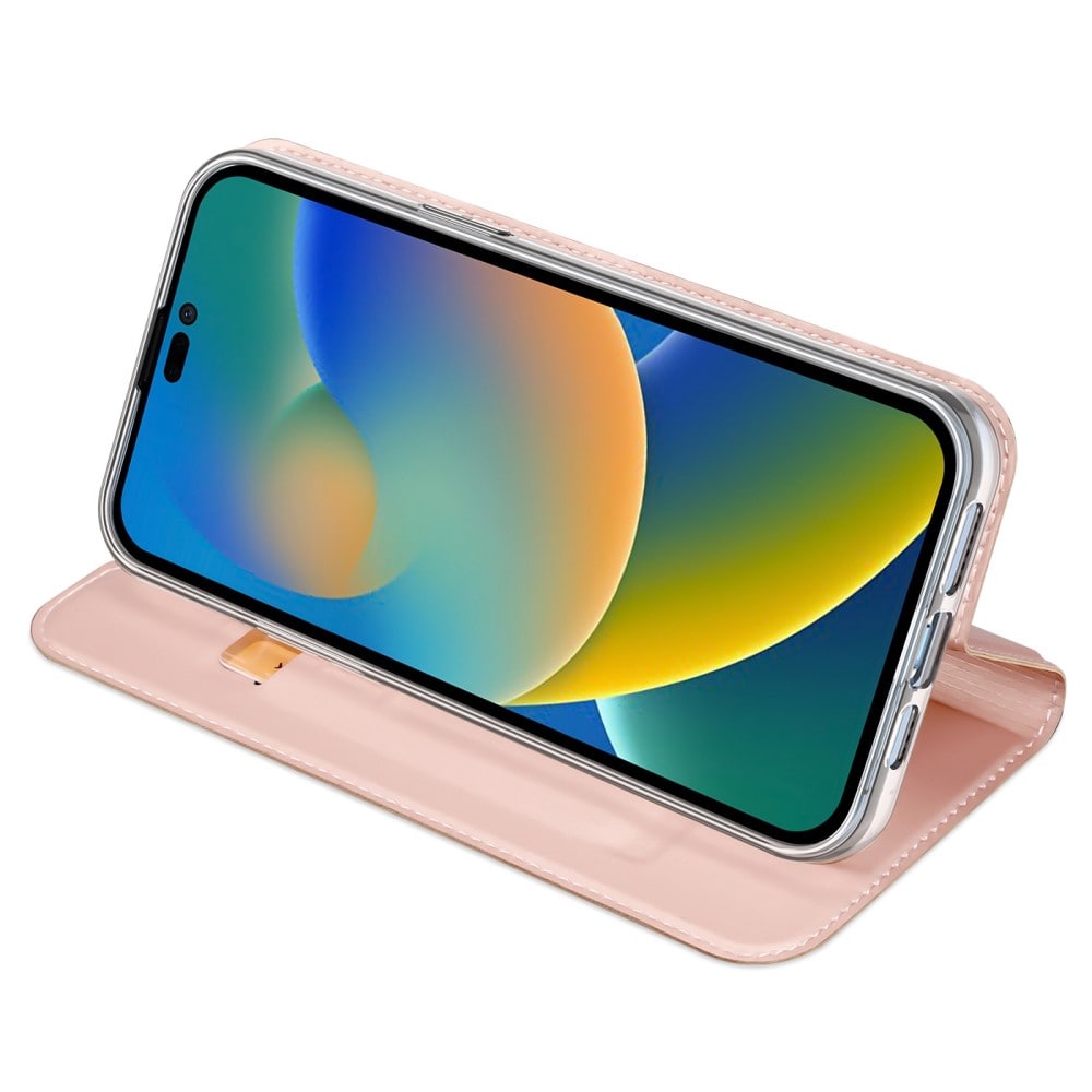 iPhone 14 Pro Slimmat mobilfodral, Rose Gold