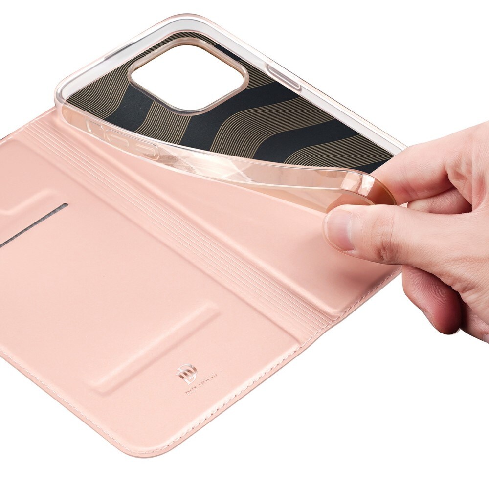 iPhone 14 Pro Slimmat mobilfodral, Rose Gold