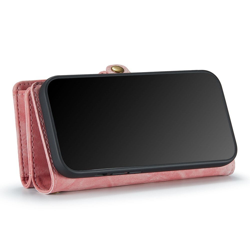iPhone 7 Plus/iPhone 8 Plus Rymligt plånboksfodral med många kortfack, Rosa