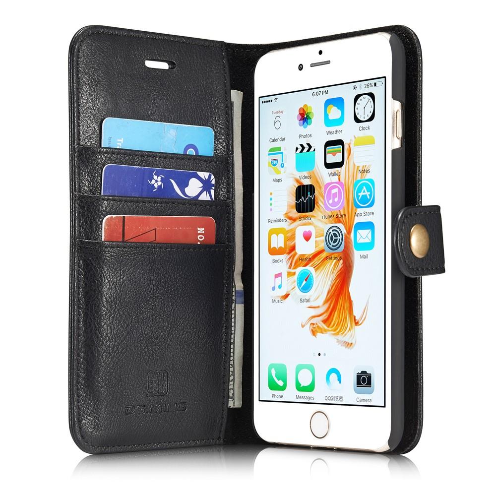 Apple iPhone 6 Plus/6S Plus Plånboksfodral med avtagbart skal, Svart