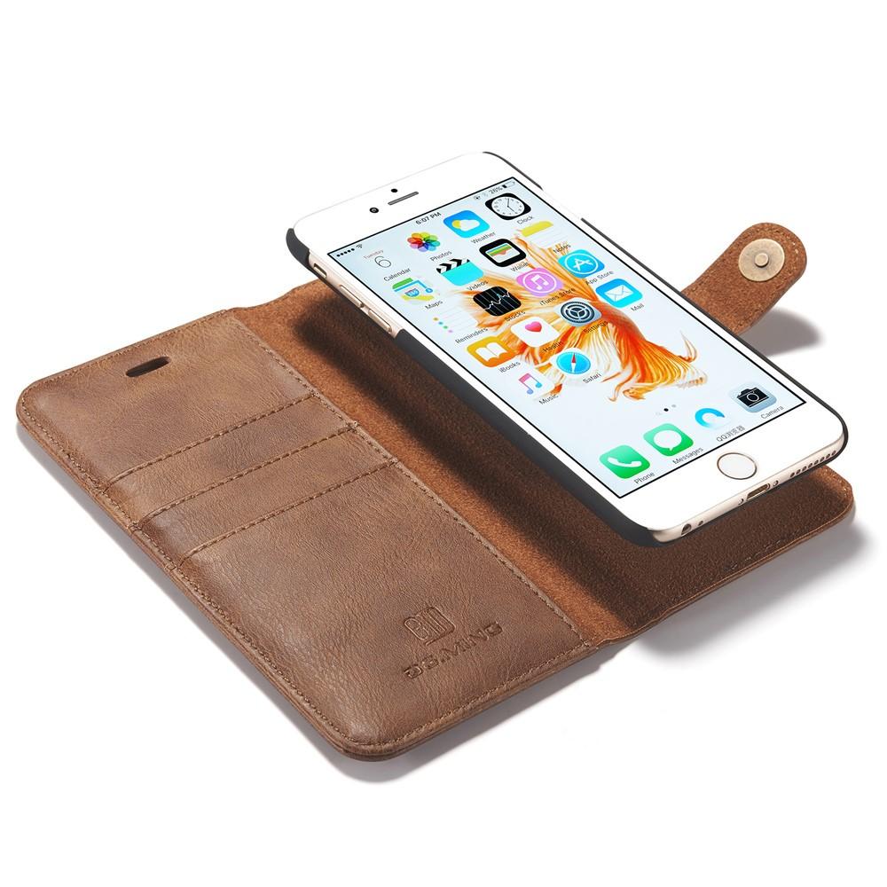 iPhone 6 Plus/6S Plus Plånboksfodral med avtagbart skal, cognac