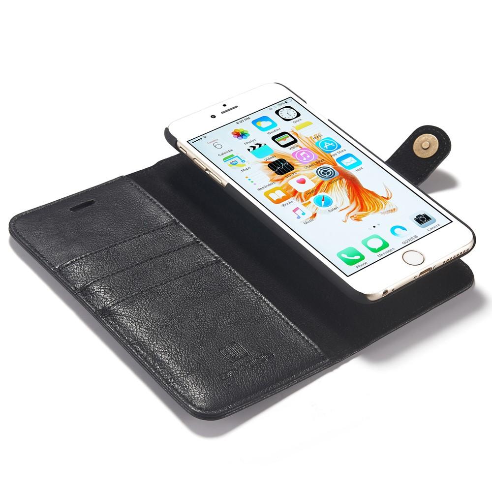 iPhone 6/6S Plånboksfodral med avtagbart skal, Svart