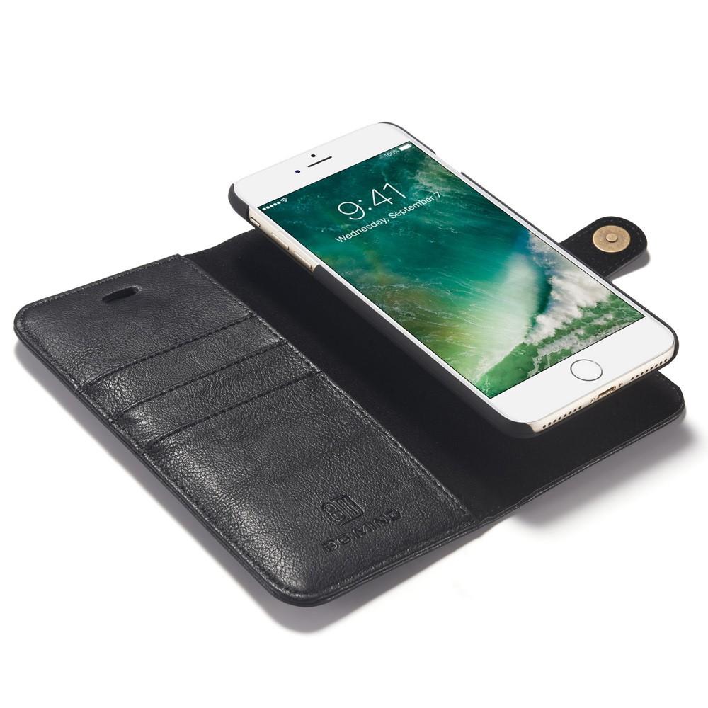 iPhone 7 Plus/iPhone 8 Plus Plånboksfodral med avtagbart skal, Black