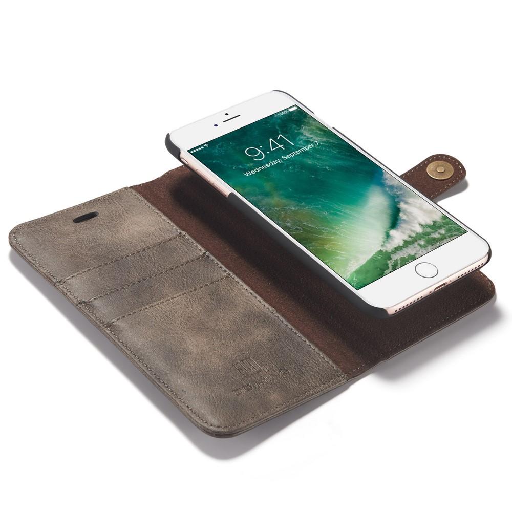 iPhone 7 Plus/iPhone 8 Plus Plånboksfodral med avtagbart skal, Brown