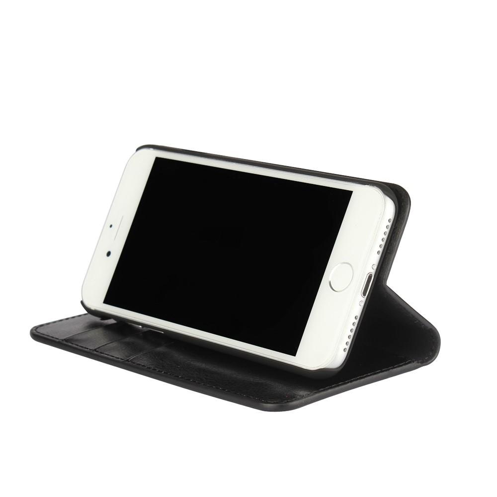 iPhone SE (2022) Smidigt mobilfodral i äkta läder, svart