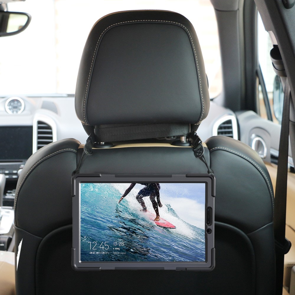 Samsung Galaxy Tab S4 Tufft hybridskal med axelrem Svart