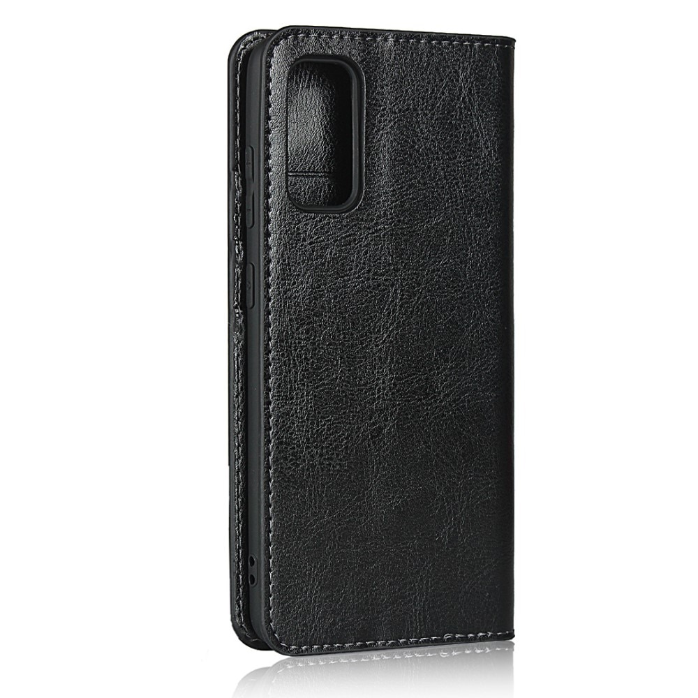 Samsung Galaxy S20 Smidigt mobilfodral i äkta läder, svart