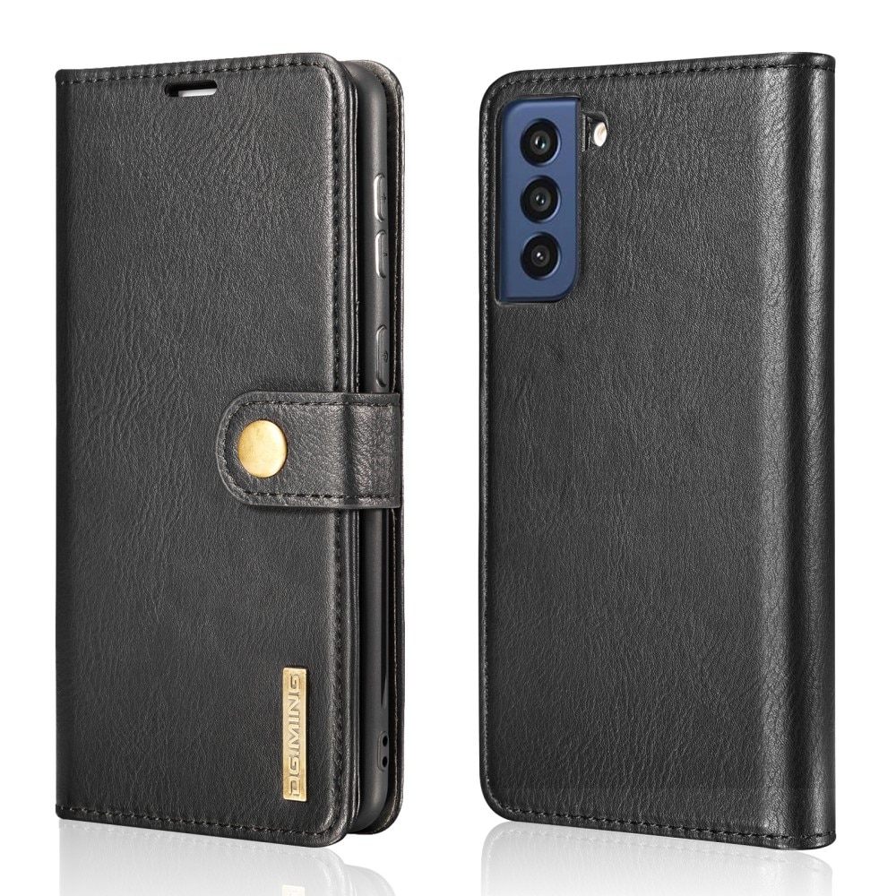 Samsung Galaxy S21 FE Plånboksfodral med avtagbart skal, svart