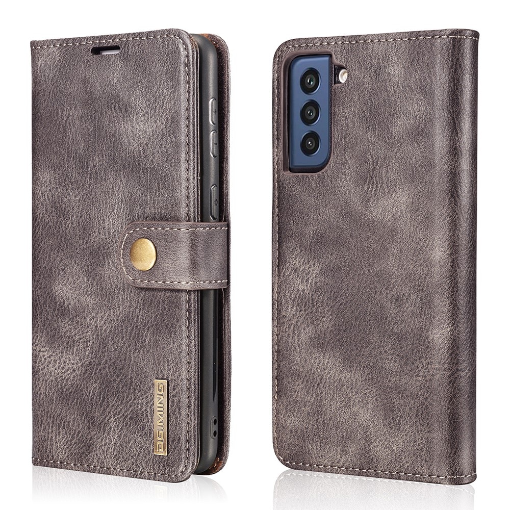 Samsung Galaxy S21 FE Plånboksfodral med avtagbart skal, brun