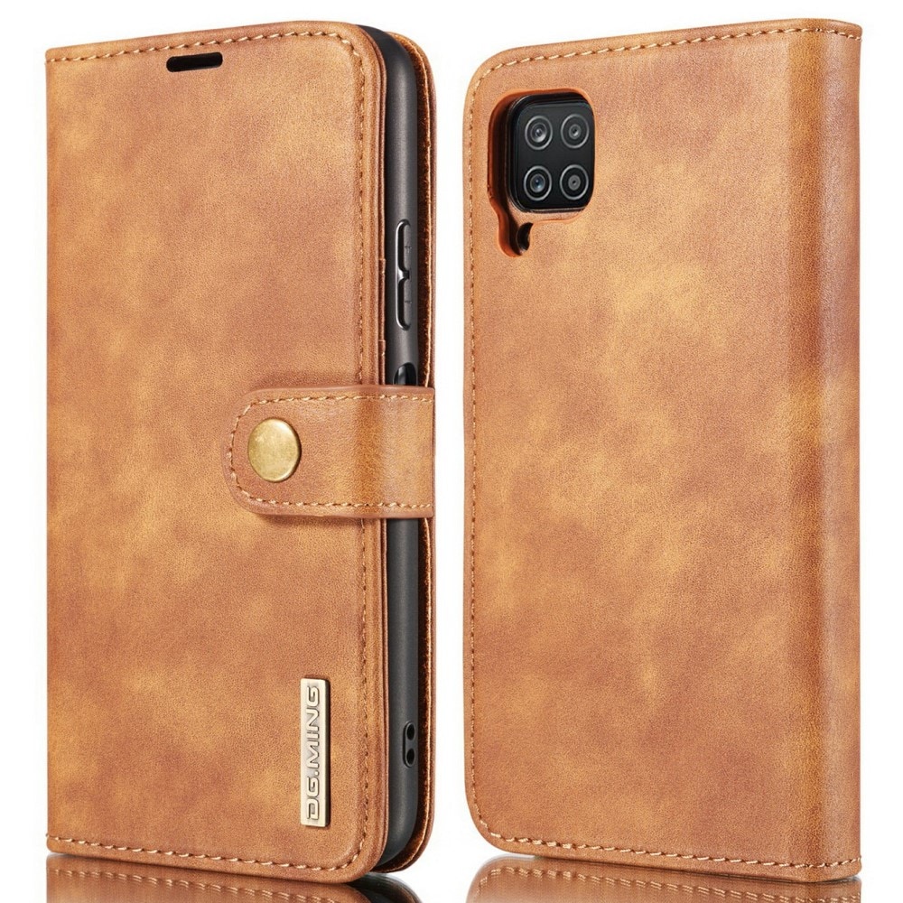 Samsung Galaxy A22 4G Plånboksfodral med avtagbart skal, Cognac