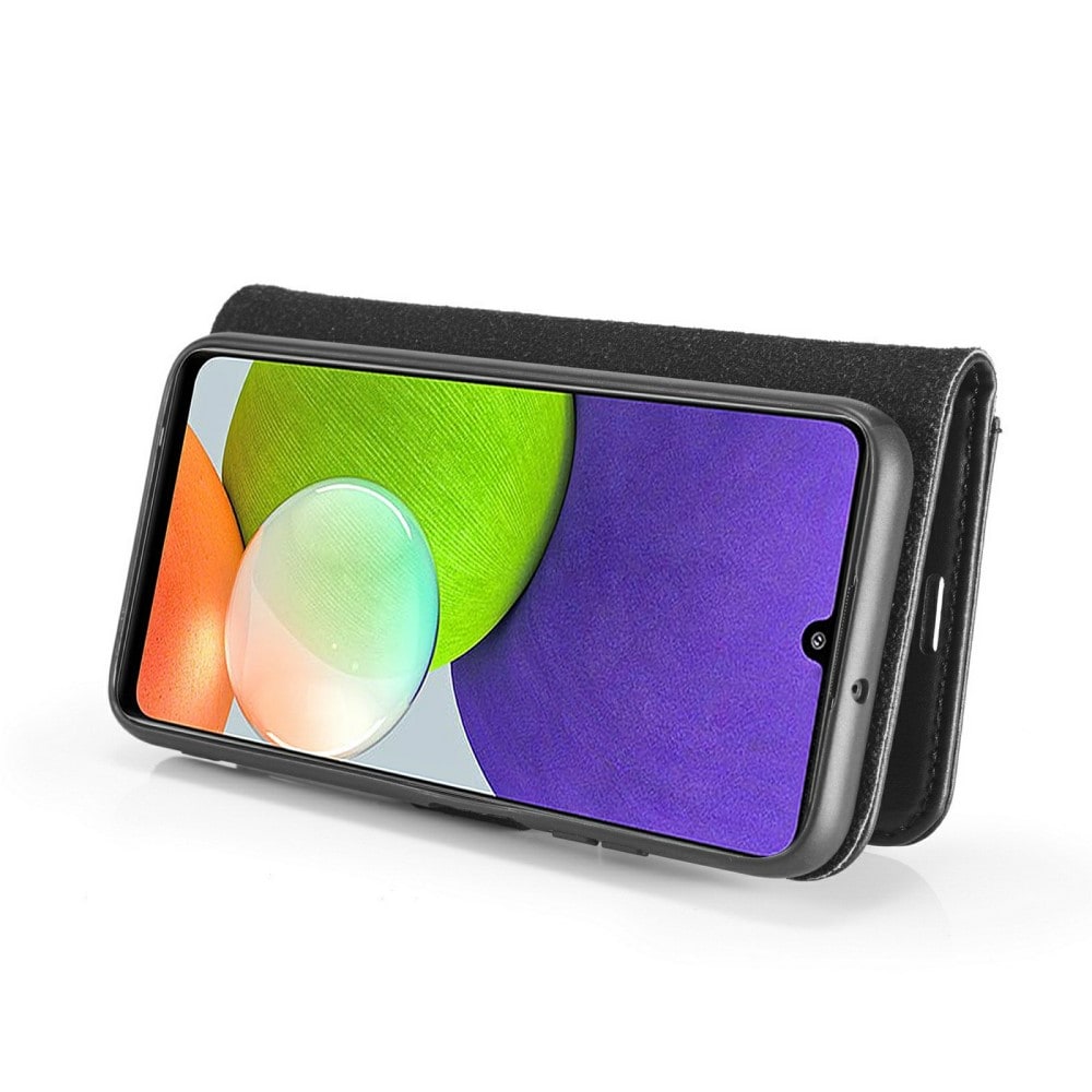 Samsung Galaxy A22 4G Plånboksfodral med avtagbart skal, Svart
