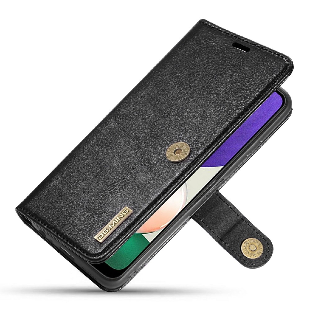 Samsung Galaxy A22 5G Plånboksfodral med avtagbart skal, svart