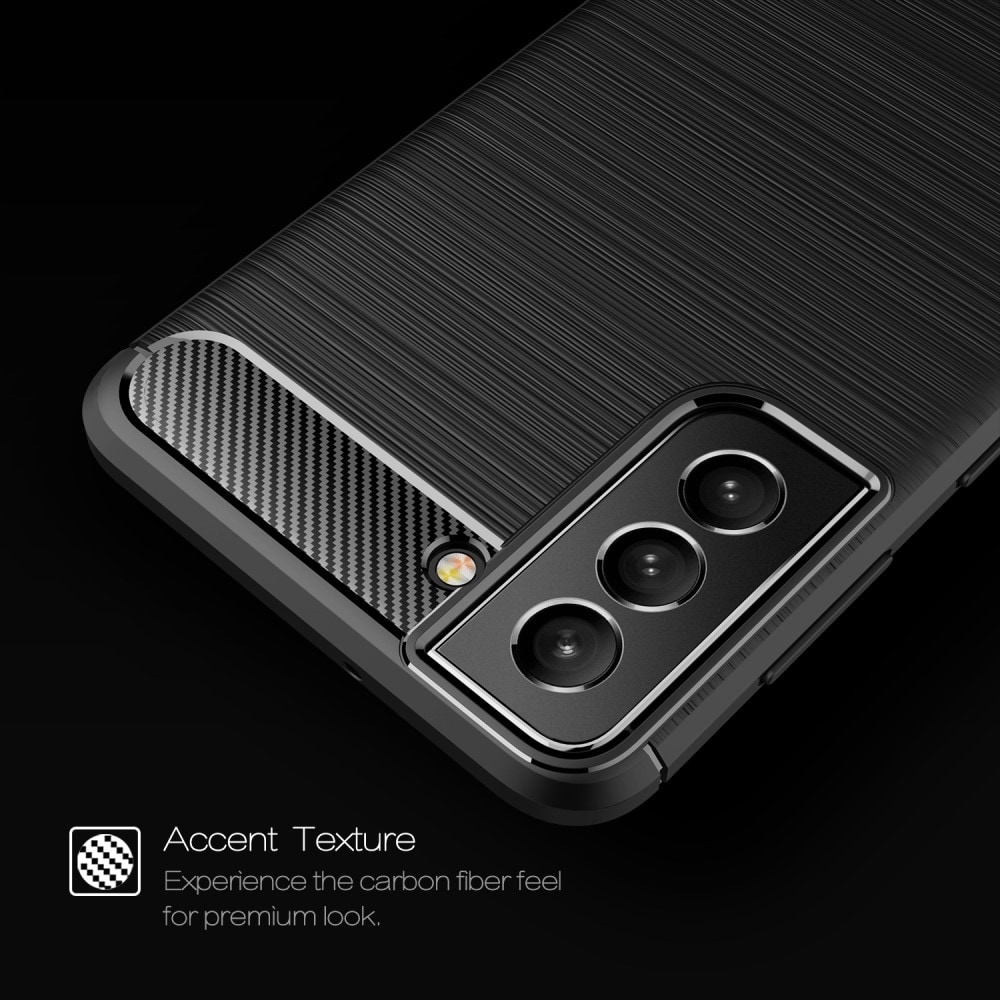 Galaxy S22 TPU-skal Brushed, Black