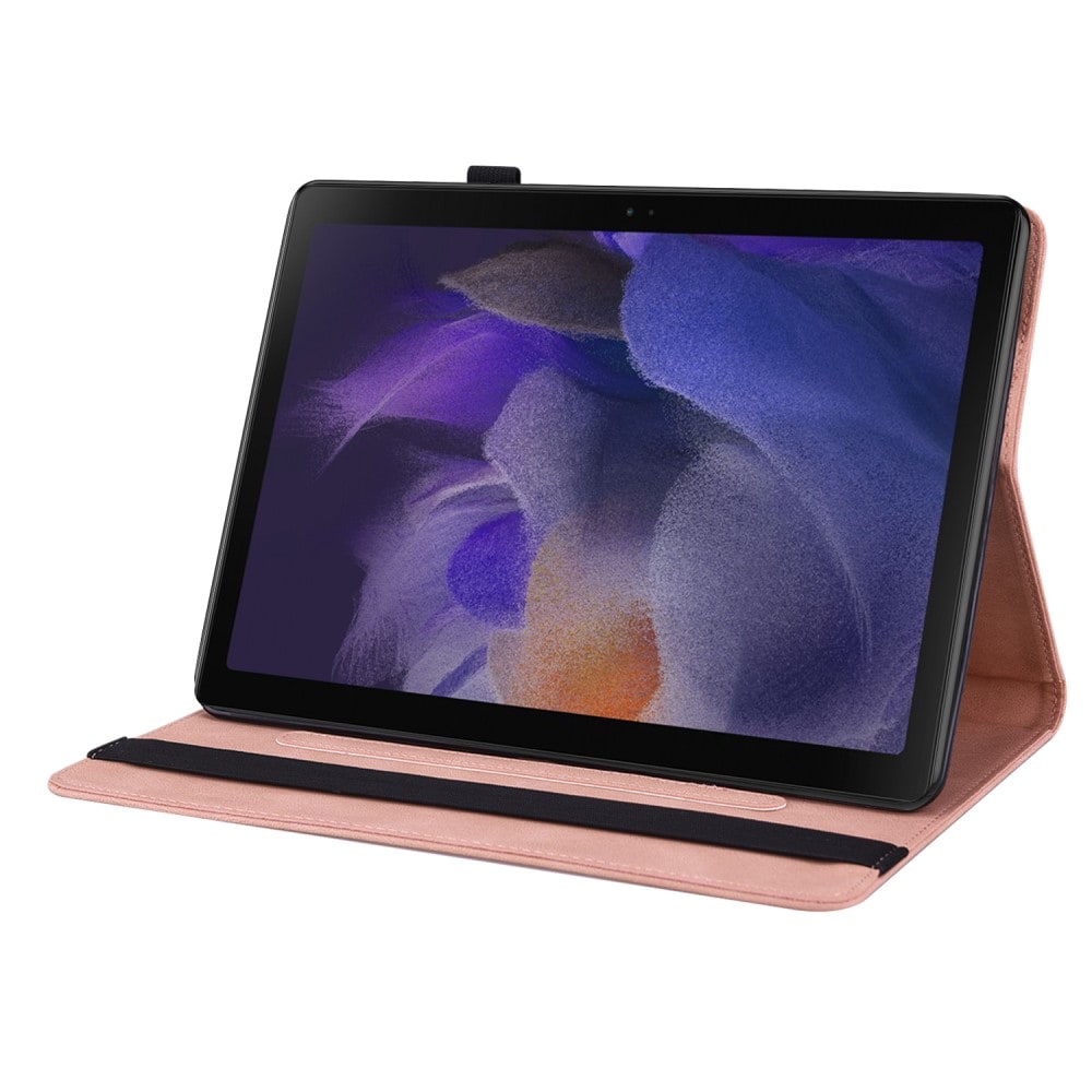 Samsung Galaxy Tab A8 Fodral med fjärilar, Rosa