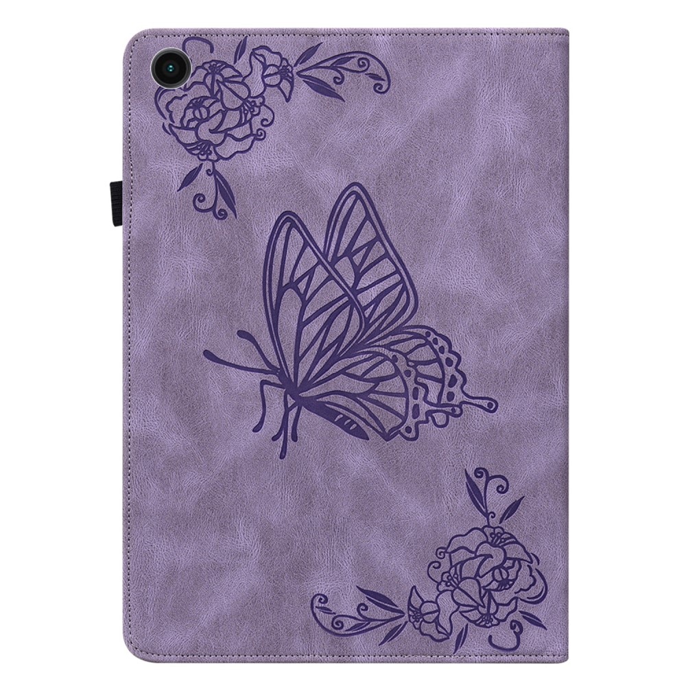 Samsung Galaxy Tab A8 10.5 lila Fodral med fjärilar, lila