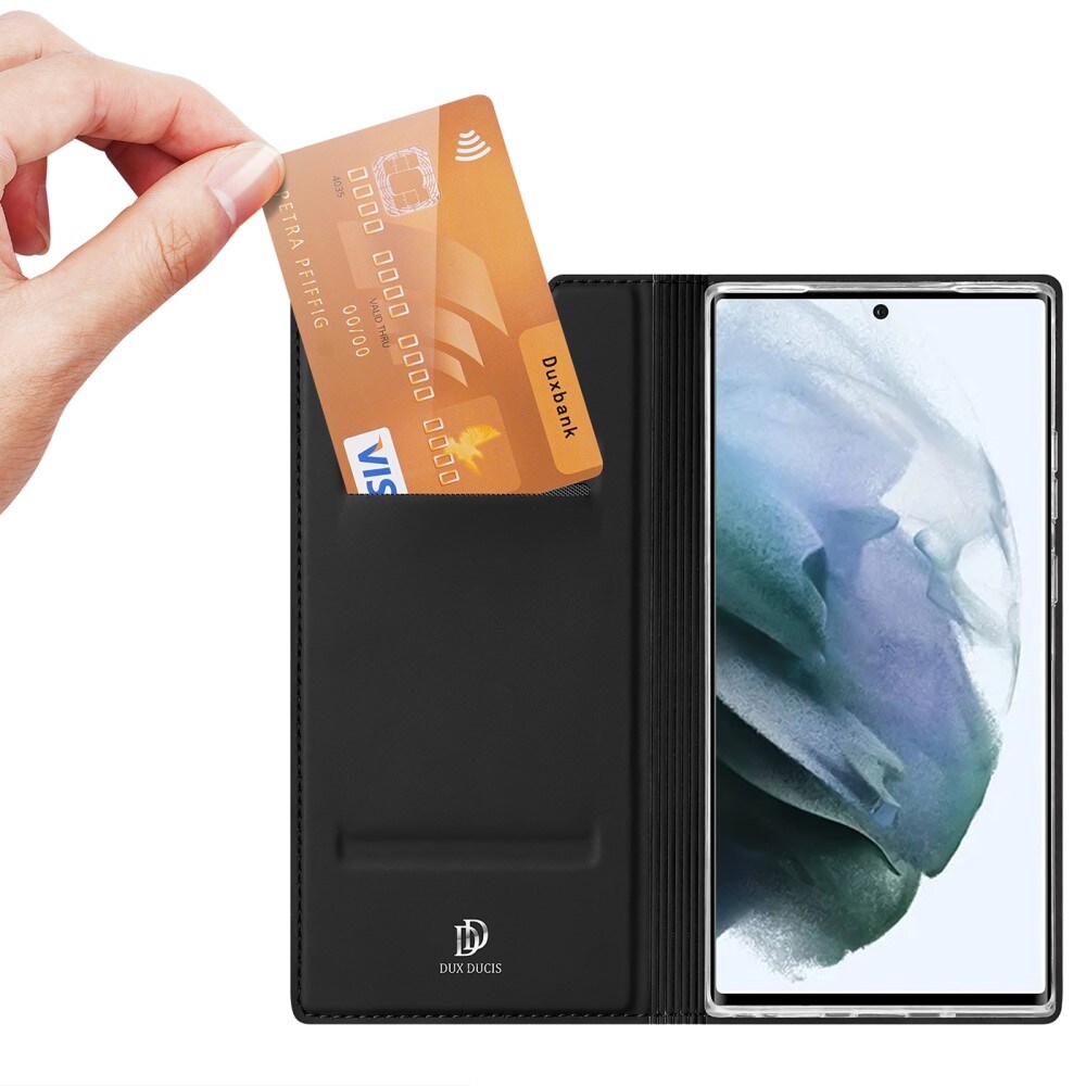 Samsung Galaxy S22 Ultra Slimmat mobilfodral, Svart