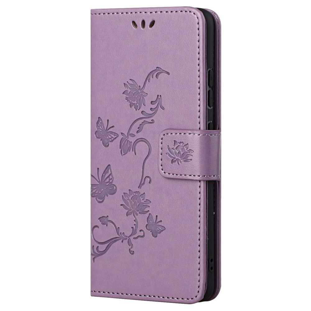 Samsung Galaxy A53 Mobilfodral med fjärilar, Lila
