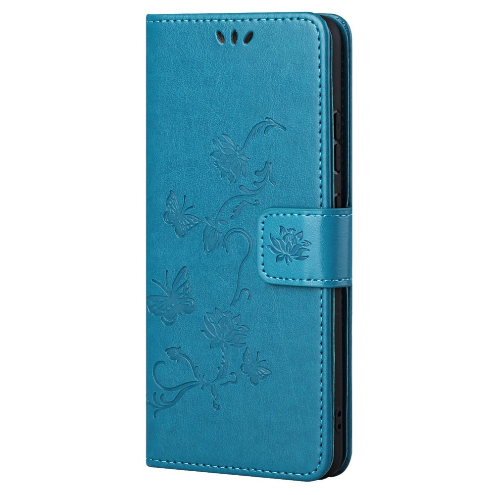 Samsung Galaxy A33 Mobilfodral med fjärilar, Blå