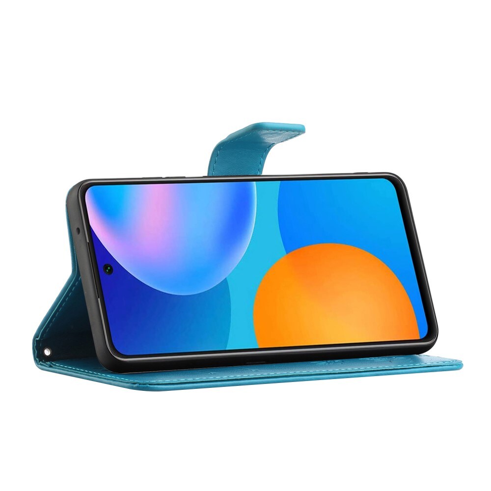 Samsung Galaxy A33 Mobilfodral med fjärilar, Blå