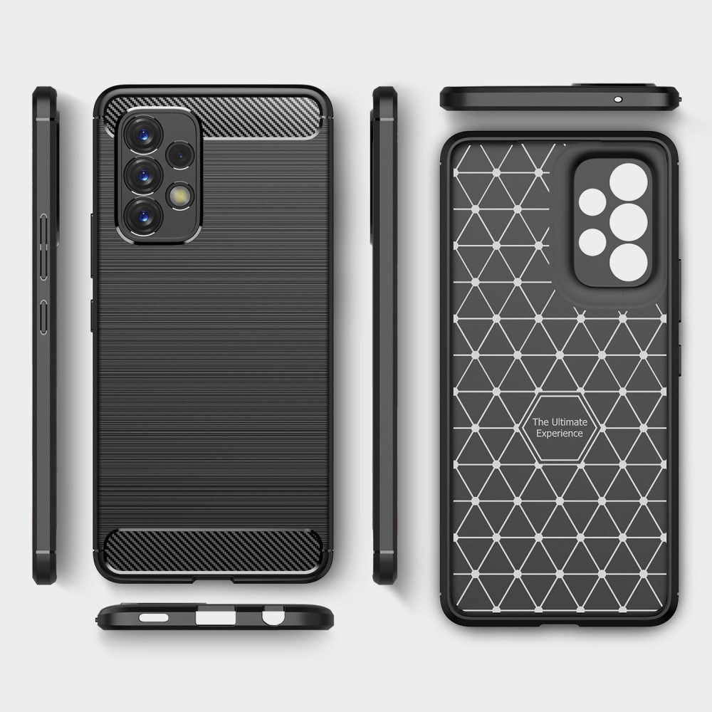 Samsung Galaxy A53 TPU-skal Brushed, Svart